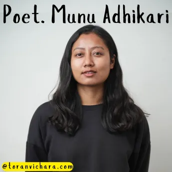 Poster of My blog Titled:- Poet. Munu Adhikari: Journey of words to hearts